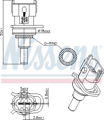 Nissens 207097 - Senzor, temperatura rashladne tekućinu www.molydon.hr