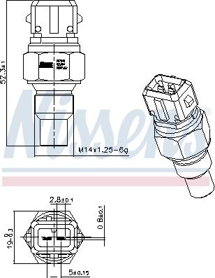 Nissens 207049 - Senzor, temperatura rashladne tekućinu www.molydon.hr