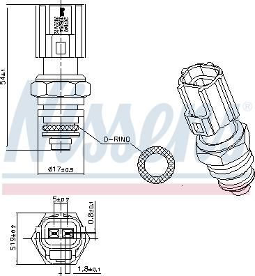 Nissens 207048 - Senzor, temperatura rashladne tekućinu www.molydon.hr