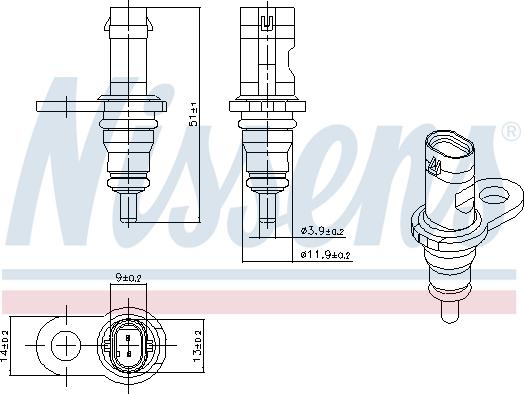 Nissens 207067 - Senzor, temperatura rashladne tekućinu www.molydon.hr