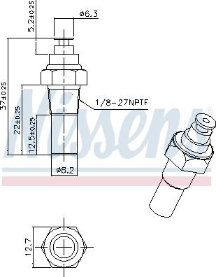 Nissens 207036 - Senzor, temperatura rashladne tekućinu www.molydon.hr