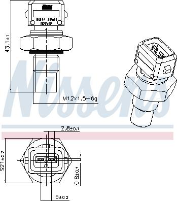 Nissens 207023 - Senzor, temperatura rashladne tekućinu www.molydon.hr