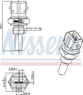 Nissens 207076 - Senzor, temperatura rashladne tekućinu www.molydon.hr