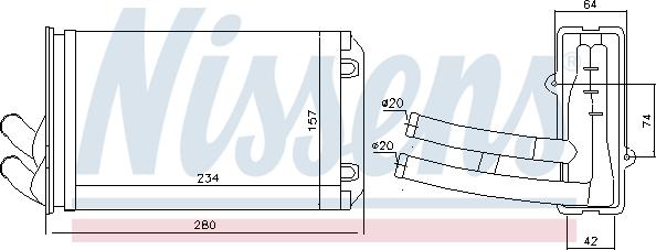 Nissens 70222 - Izmjenjivač topline, grijanje unutrasnjeg prostora www.molydon.hr