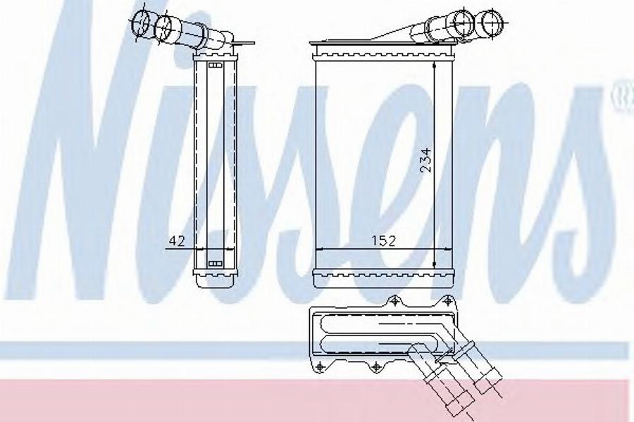 Nissens 71151 - Izmjenjivač topline, grijanje unutrasnjeg prostora www.molydon.hr