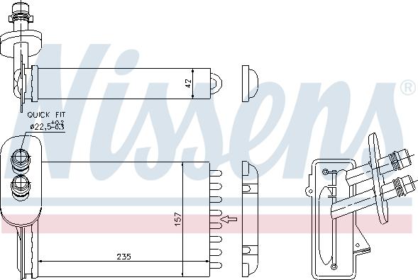 Nissens 73921 - Izmjenjivač topline, grijanje unutrasnjeg prostora www.molydon.hr