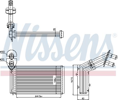 Nissens 73973 - Izmjenjivač topline, grijanje unutrasnjeg prostora www.molydon.hr