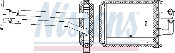 Nissens 77540 - Izmjenjivač topline, grijanje unutrasnjeg prostora www.molydon.hr