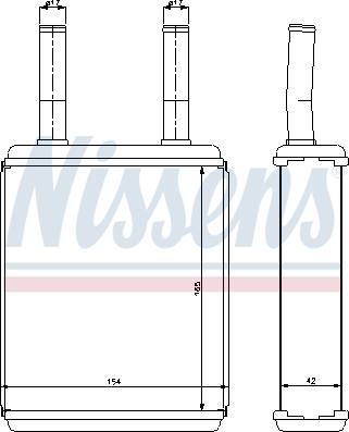 Nissens  77600 - Izmjenjivač topline, grijanje unutrasnjeg prostora www.molydon.hr