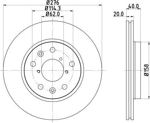 Nisshinbo ND9002K - Kočioni disk www.molydon.hr