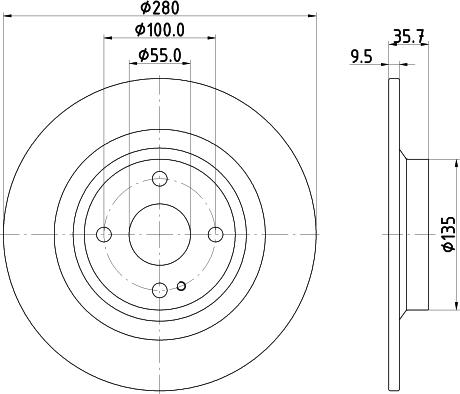 Nisshinbo ND5040K - Kočioni disk www.molydon.hr