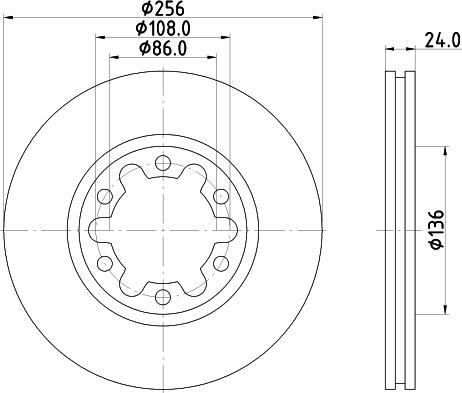 Nisshinbo ND5022 - Kočioni disk www.molydon.hr