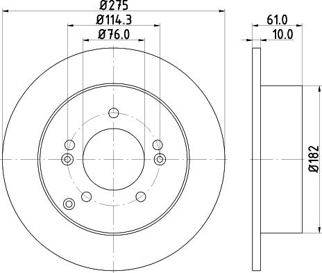 Nisshinbo ND6092K - Kočioni disk www.molydon.hr