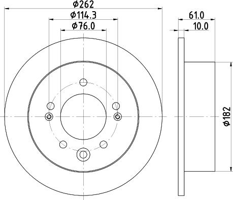 Nisshinbo ND6057K - Kočioni disk www.molydon.hr