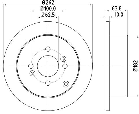 Nisshinbo ND6064 - Kočioni disk www.molydon.hr