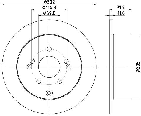 Nisshinbo ND6062K - Kočioni disk www.molydon.hr