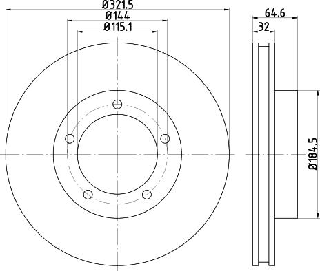 Nisshinbo ND1056K - Kočioni disk www.molydon.hr