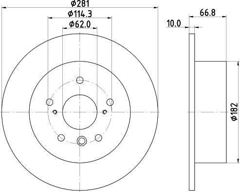 Nisshinbo ND1009K - Kočioni disk www.molydon.hr