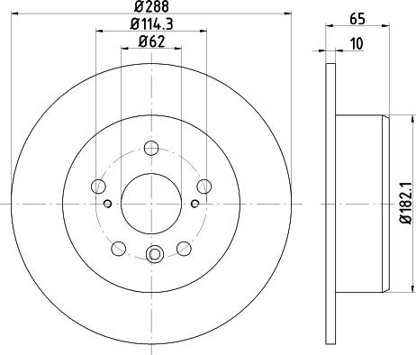 Nisshinbo ND1014K - Kočioni disk www.molydon.hr