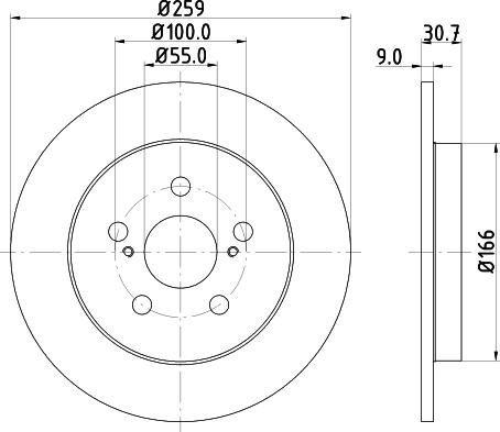 Nisshinbo ND1012K - Kočioni disk www.molydon.hr