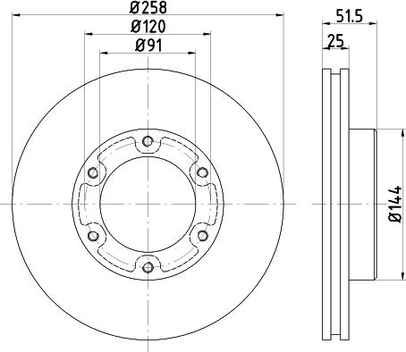 Nisshinbo ND1033 - Kočioni disk www.molydon.hr