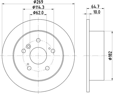 Nisshinbo ND1037K - Kočioni disk www.molydon.hr