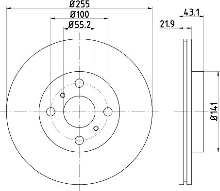 Nisshinbo ND1024 - Kočioni disk www.molydon.hr