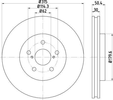 Nisshinbo ND1025K - Kočioni disk www.molydon.hr