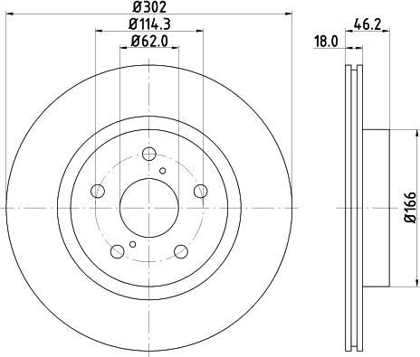 Nisshinbo ND1076K - Kočioni disk www.molydon.hr