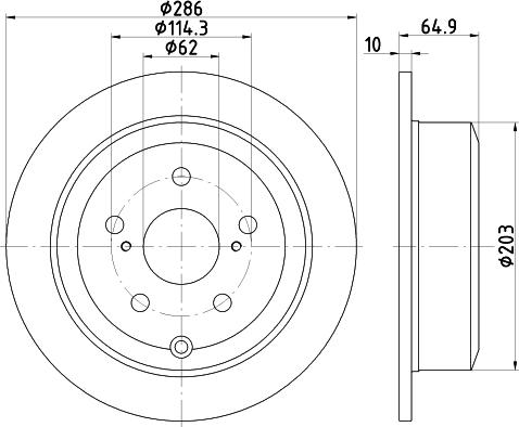 Nisshinbo ND1154K - Kočioni disk www.molydon.hr