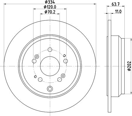 Nisshinbo ND8067K - Kočioni disk www.molydon.hr