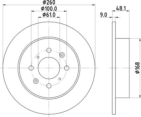 Nisshinbo ND8009K - Kočioni disk www.molydon.hr