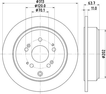 Nisshinbo ND8070K - Kočioni disk www.molydon.hr