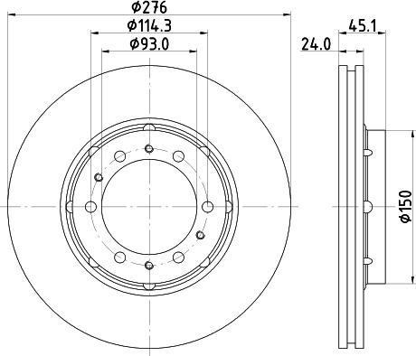 Nisshinbo ND3017 - Kočioni disk www.molydon.hr