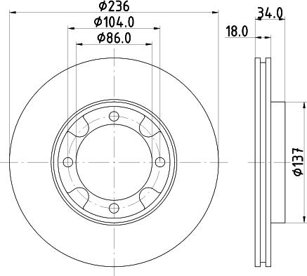 Nisshinbo ND3024K - Kočioni disk www.molydon.hr