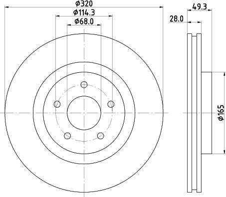 Nisshinbo ND2051K - Kočioni disk www.molydon.hr