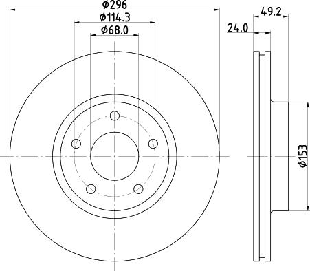 Nisshinbo ND2080K - Kočioni disk www.molydon.hr