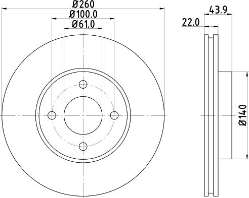 Nisshinbo ND2035K - Kočioni disk www.molydon.hr