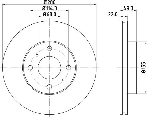 Nisshinbo ND2023K - Kočioni disk www.molydon.hr