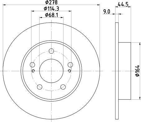 Nisshinbo ND2027K - Kočioni disk www.molydon.hr