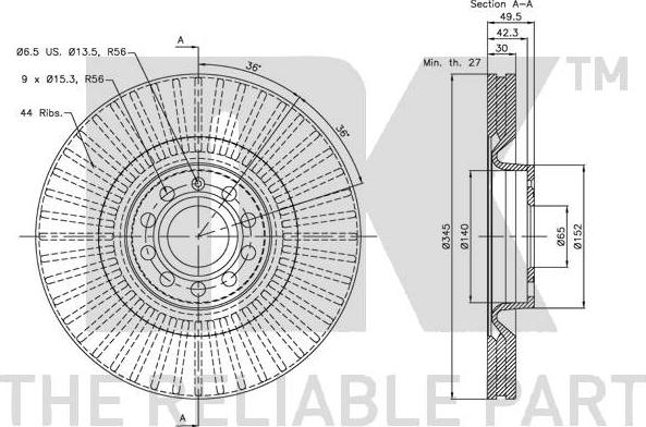 NK 344786 - Kočioni disk www.molydon.hr