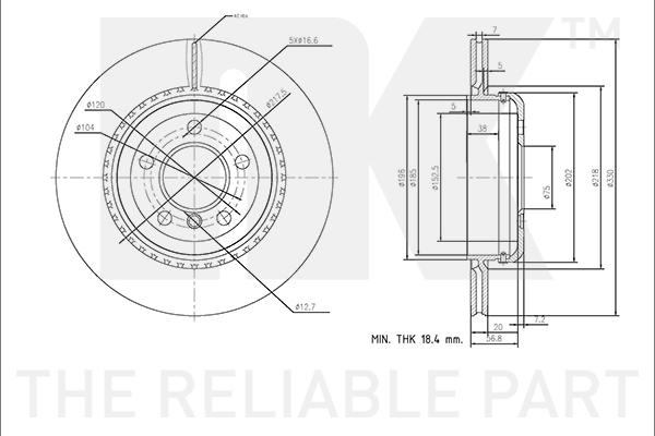 NK 341595 - Kočioni disk www.molydon.hr