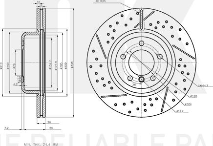 NK 3415121 - Kočioni disk www.molydon.hr