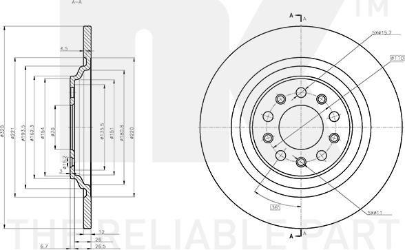 NK 319336 - Kočioni disk www.molydon.hr