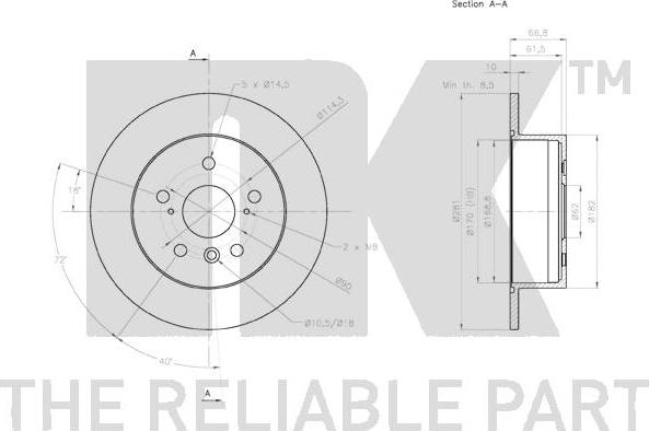 NK 3145159 - Kočioni disk www.molydon.hr