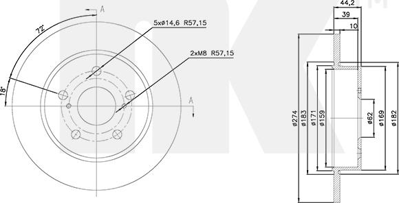 NK 3145101 - Kočioni disk www.molydon.hr