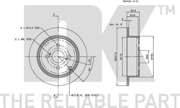 NK 314584 - Kočioni disk www.molydon.hr