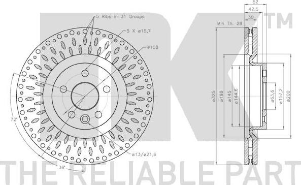 NK 314053 - Kočioni disk www.molydon.hr