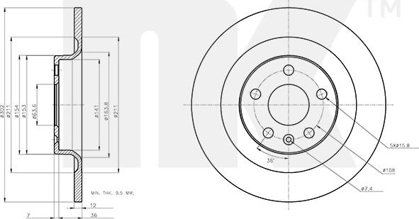 NK 314875 - Kočioni disk www.molydon.hr