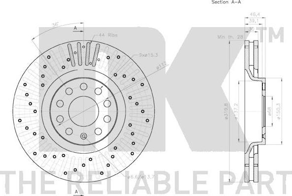 NK 3147135 - Kočioni disk www.molydon.hr